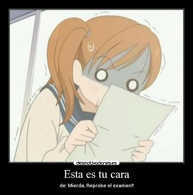 carteles bokura ita anime examen nana desmotivaciones