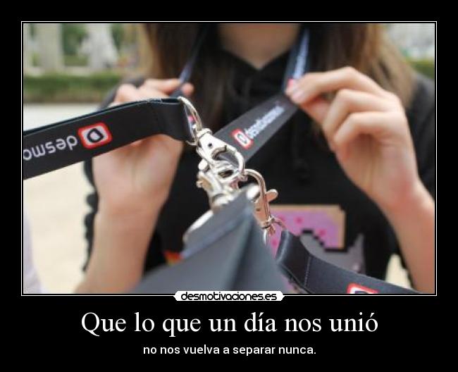 Que lo que un día nos unió - 