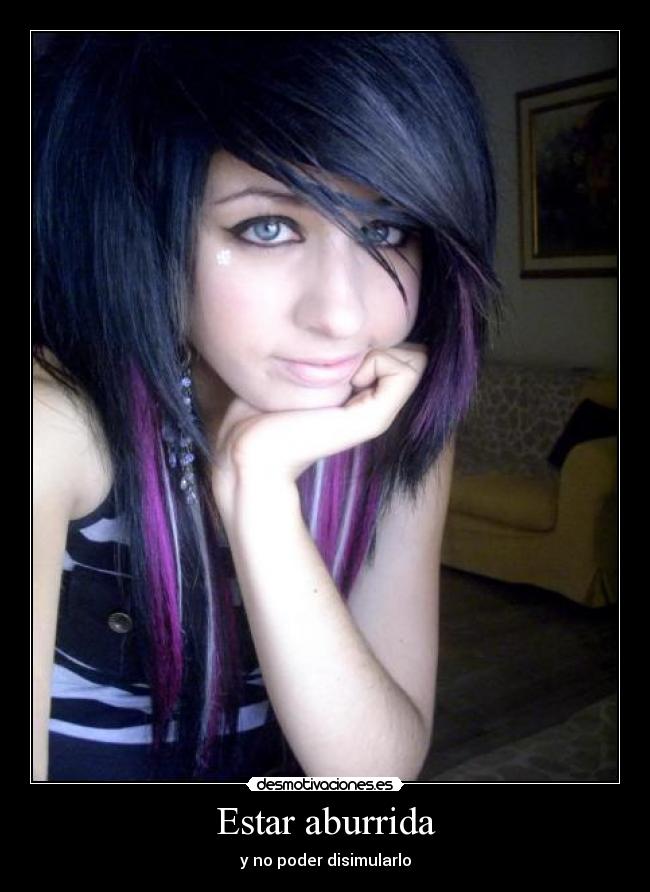 Estar aburrida - y no poder disimularlo