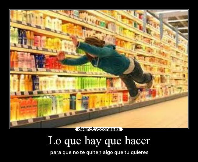 Lo que hay que hacer -