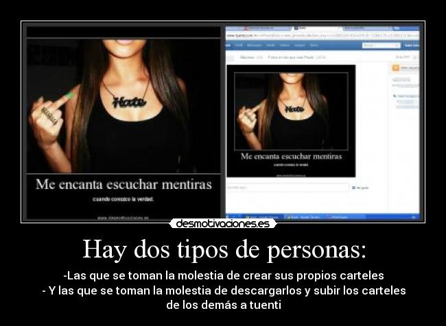 Hay dos tipos de personas: - 
