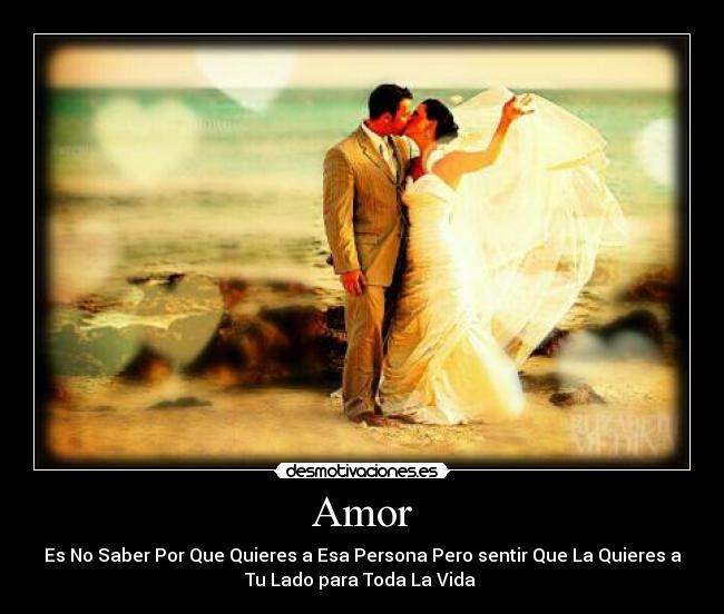 Amor - Es No Saber Por Que Quieres a Esa Persona Pero sentir Que La Quieres a
Tu Lado para Toda La Vida ♥