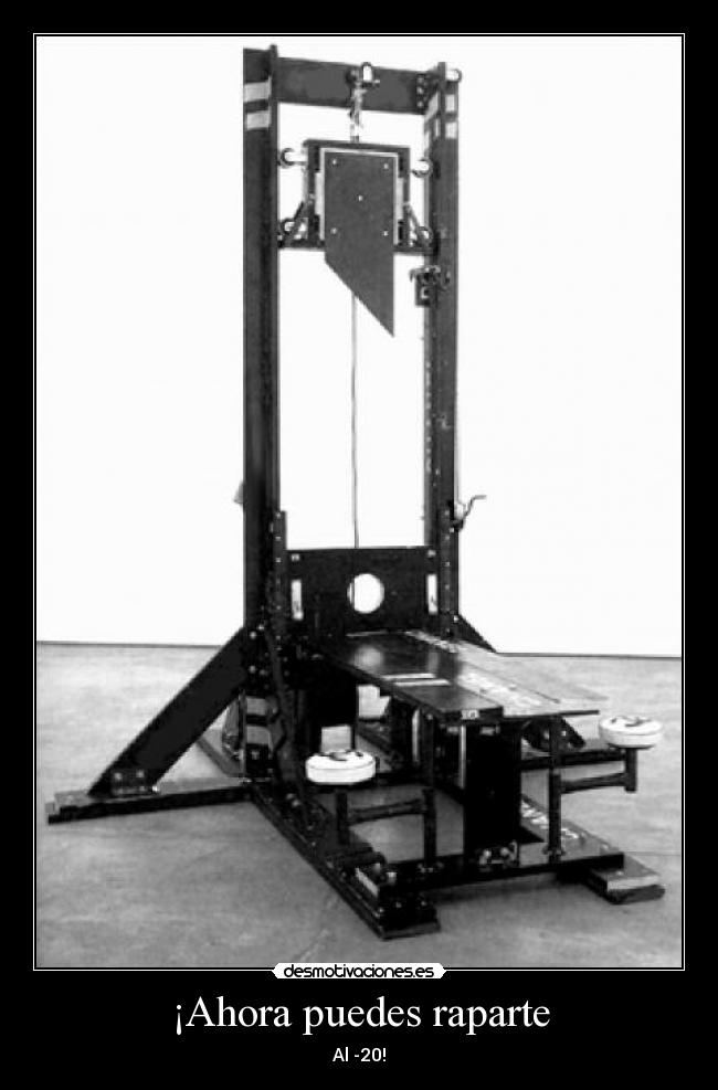 ¡Ahora puedes raparte - Al -20!