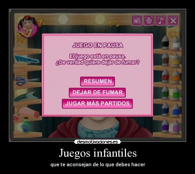 Juegos infantiles - que te aconsejan de lo que debes hacer
