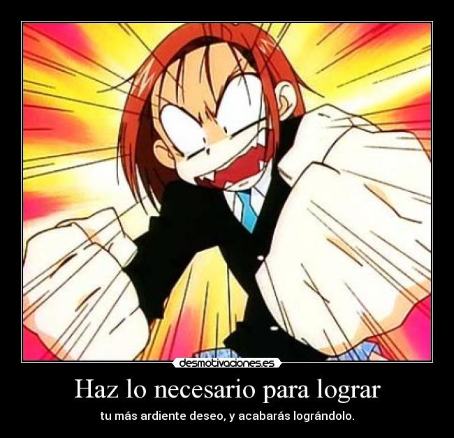 Haz lo necesario para lograr - 