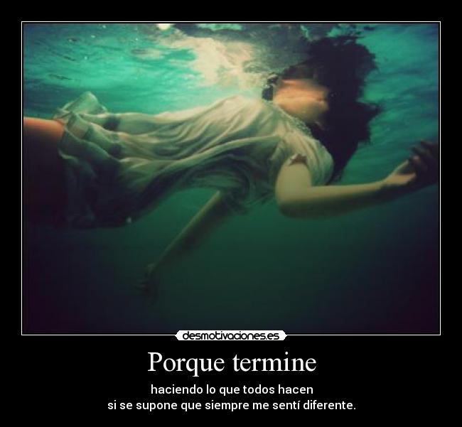 Porque termine -