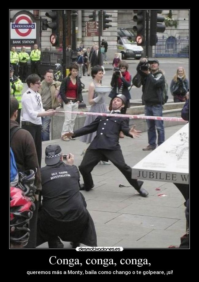 Conga, conga, conga, -