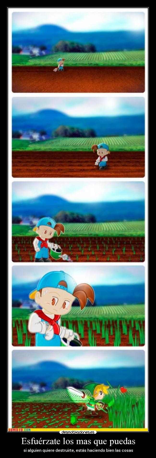 Esfuérzate los mas que puedas - si alguien quiere destruirte, estás haciendo bien las cosas