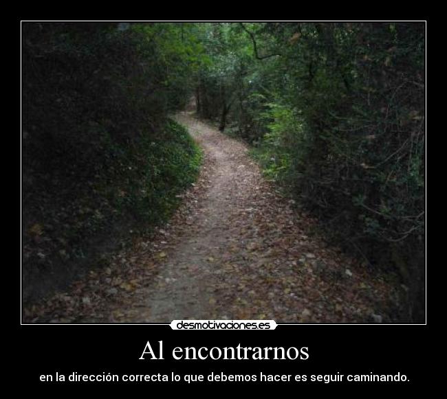 Al encontrarnos -