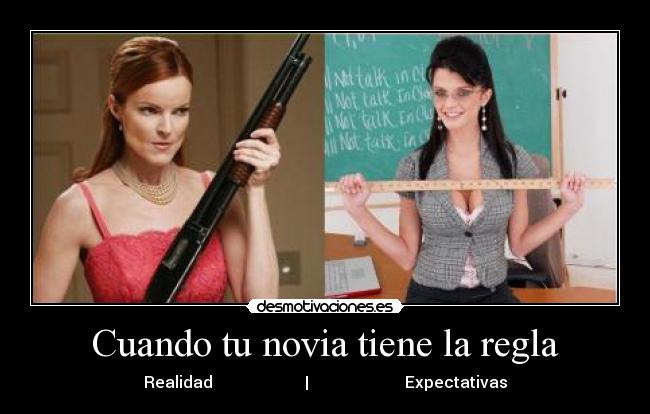 Cuando tu novia tiene la regla -