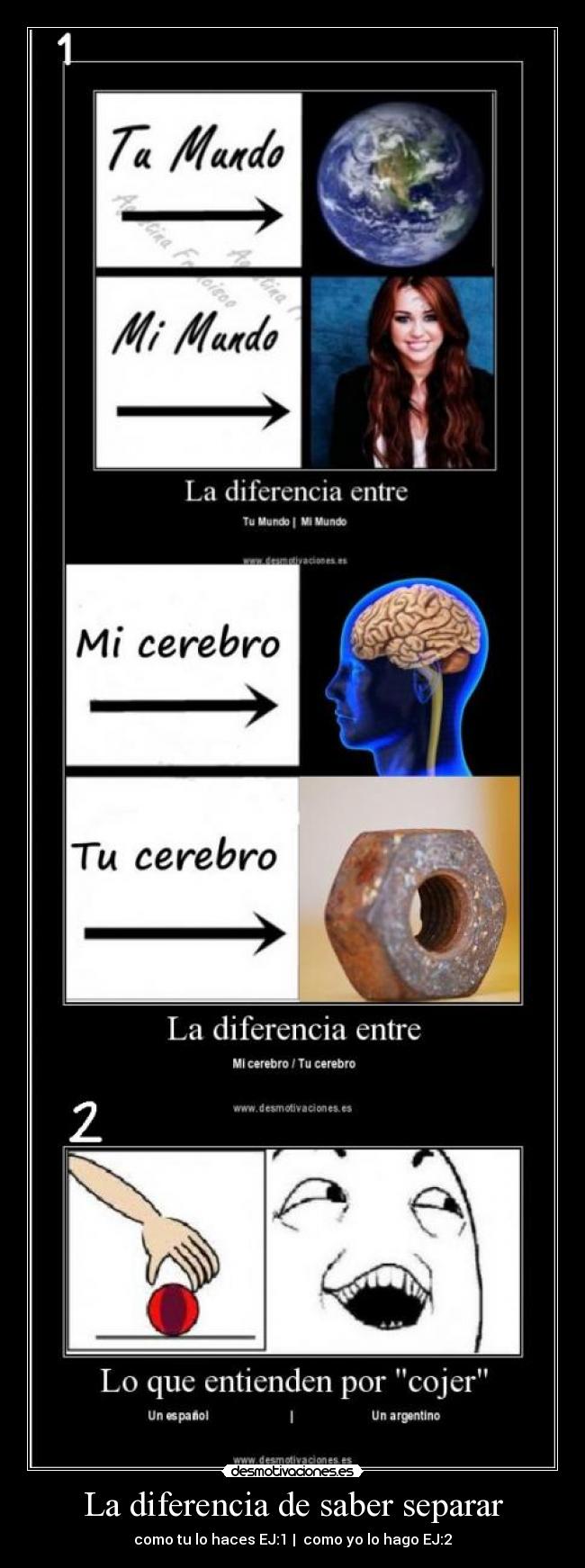 La diferencia de saber separar - como tu lo haces EJ:1 | como yo lo hago EJ:2