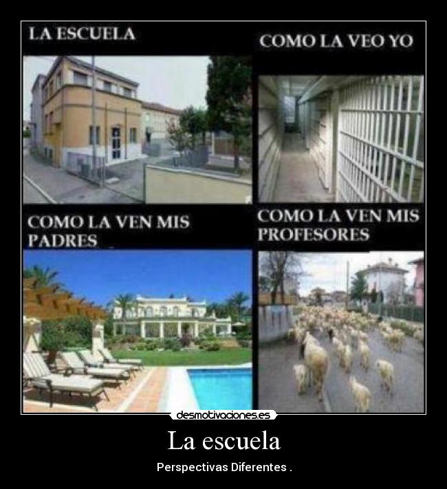La escuela - Perspectivas Diferentes .