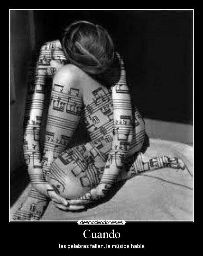 Cuando - las palabras fallan, la música habla