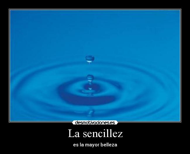 La sencillez - 