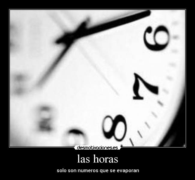 las horas -
