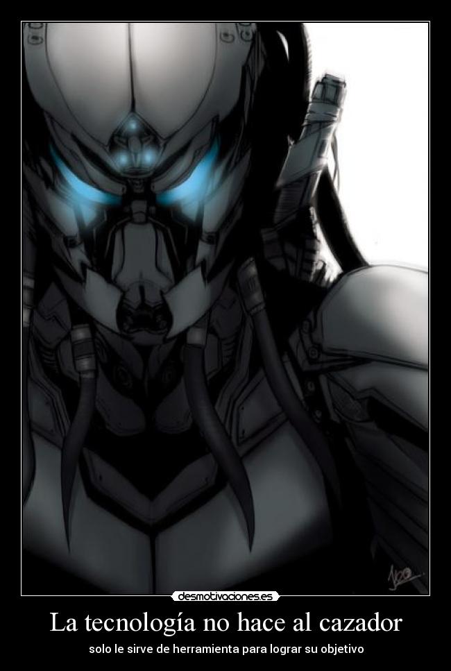 carteles tecnologia hace cazador desmotivaciones