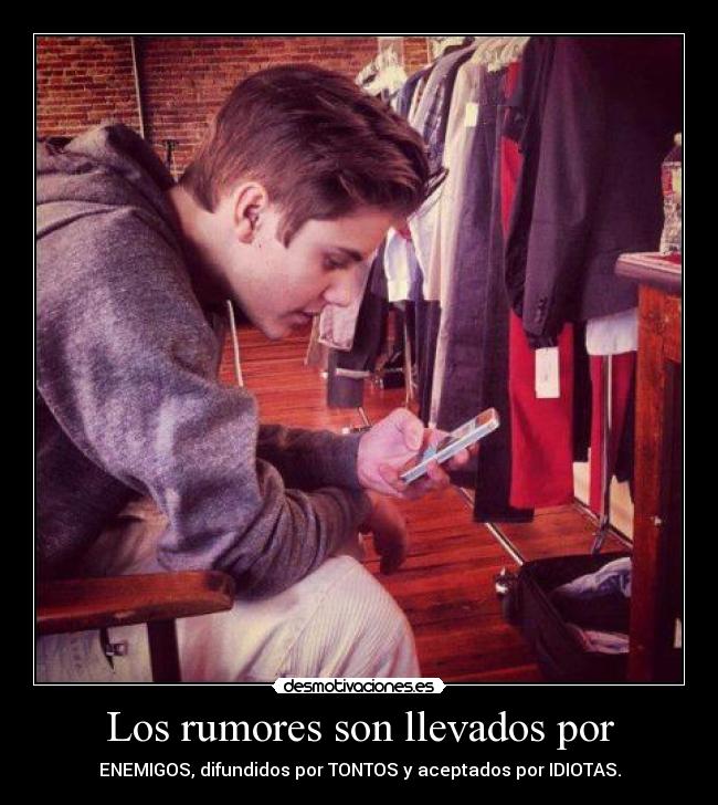 carteles rumors rumors everywhere desmotivaciones