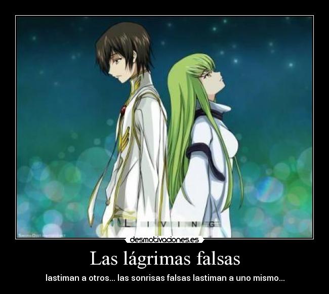 Las lágrimas falsas - 