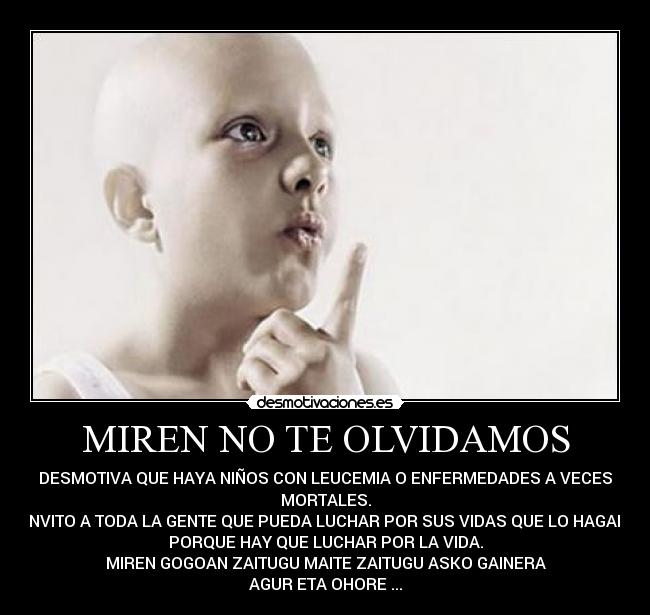 MIREN NO TE OLVIDAMOS -