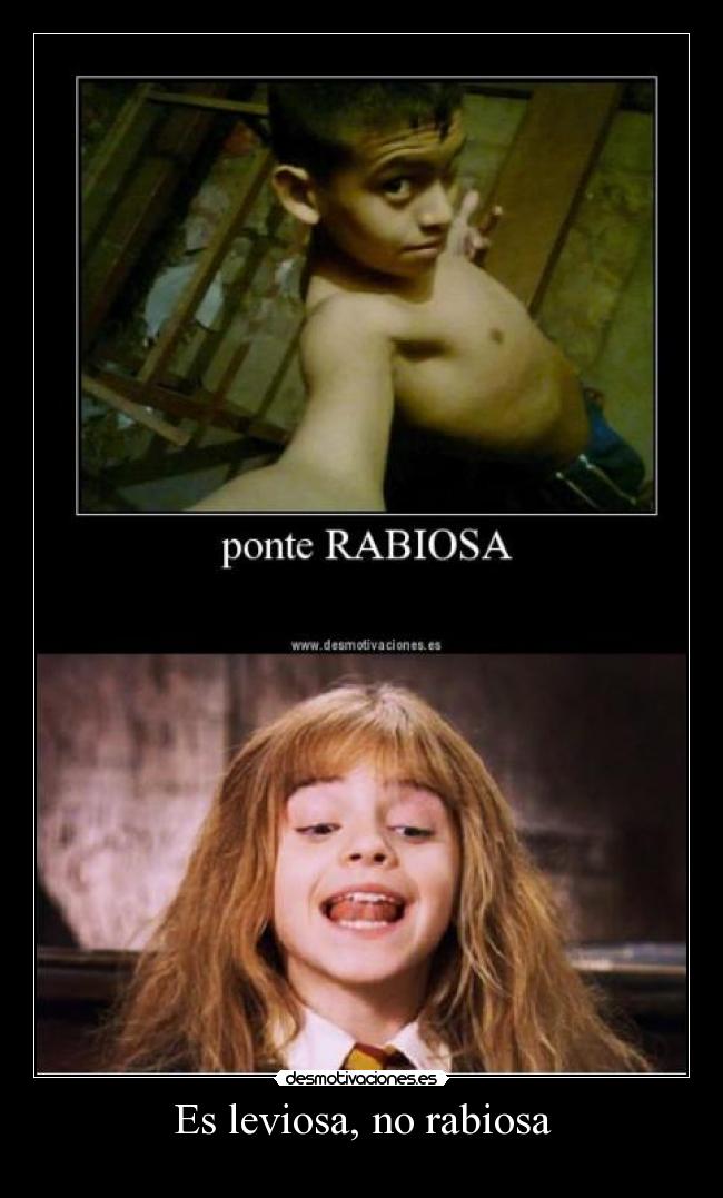 Es leviosa, no rabiosa -