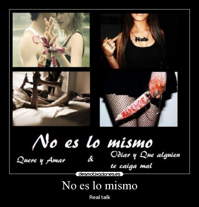No es lo mismo - 