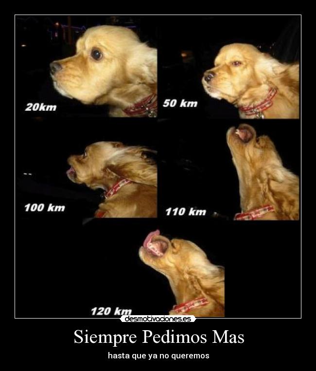 Siempre Pedimos Mas - hasta que ya no queremos