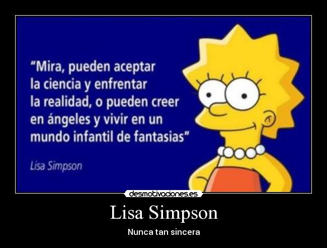 Lisa Simpson - Nunca tan sincera