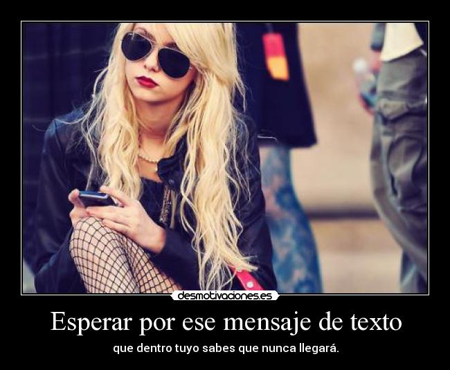 Esperar por ese mensaje de texto -