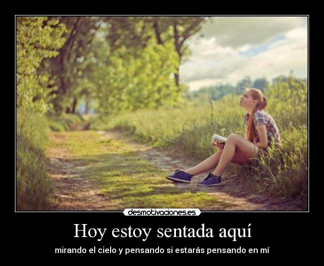 Hoy estoy sentada aquí - 