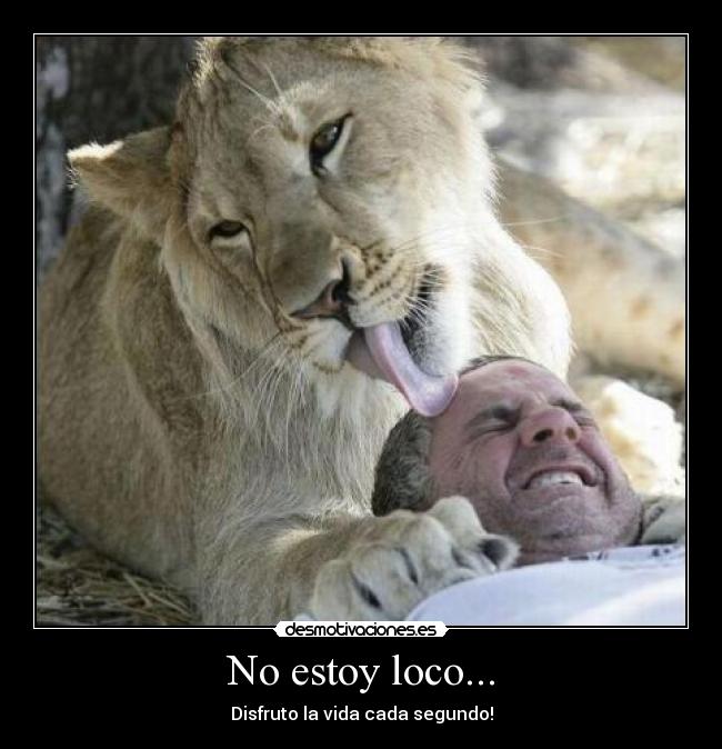 No estoy loco... - Disfruto la vida cada segundo!