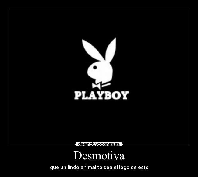 carteles conejo logo playboy desmotivaciones