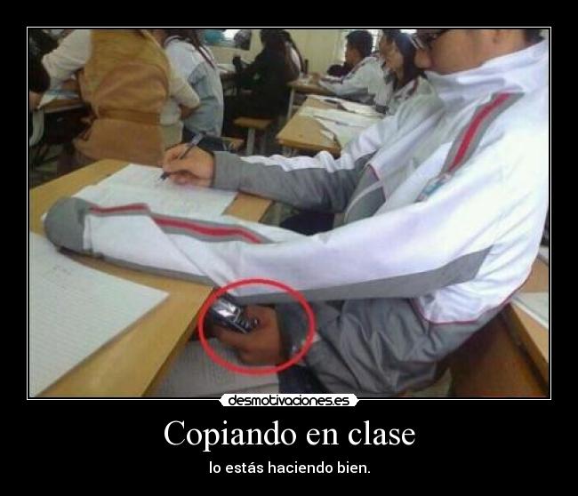 Copiando en clase -