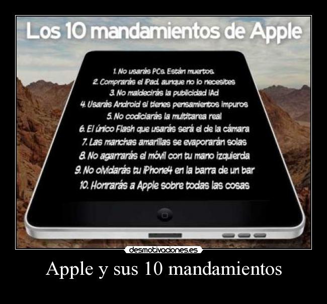 Apple y sus 10 mandamientos -