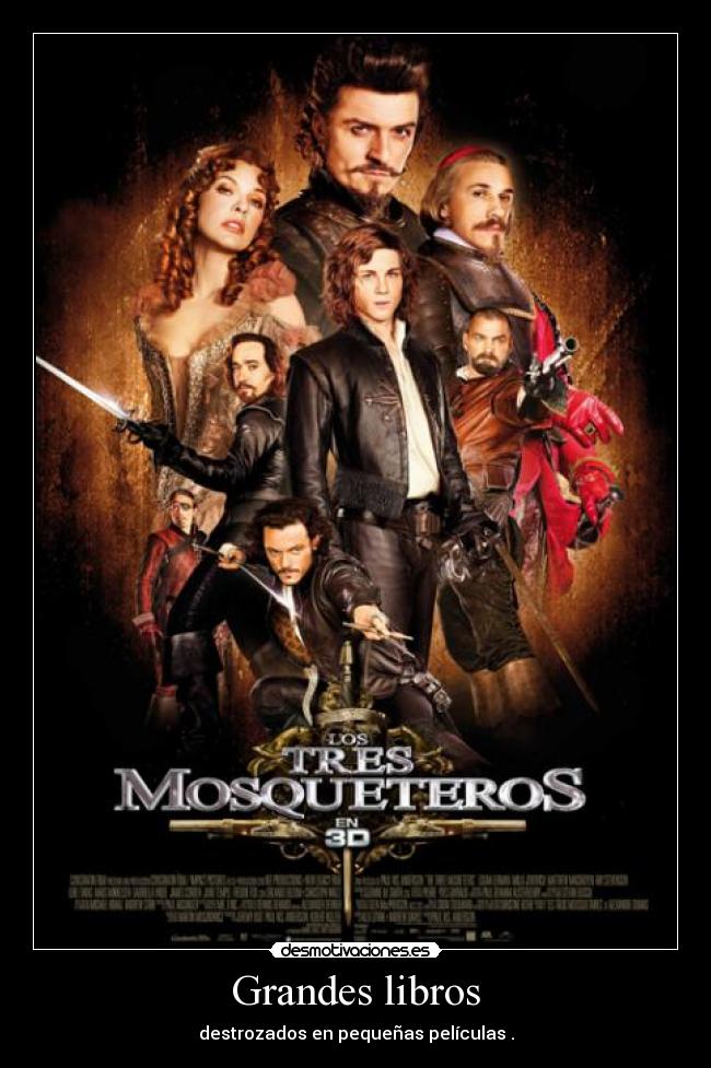 Grandes libros - destrozados en pequeñas películas .