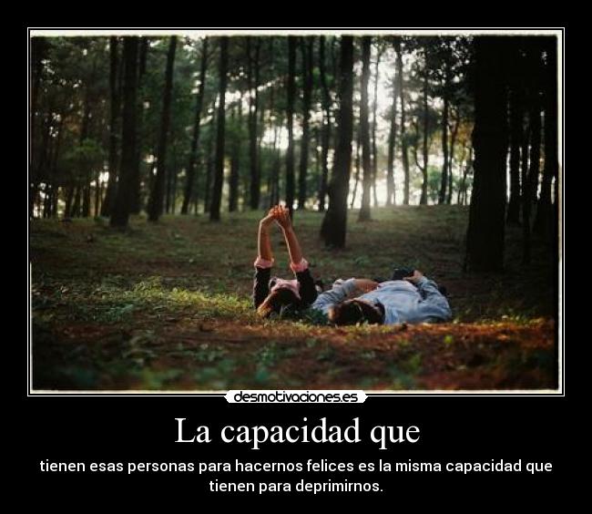 La capacidad que -