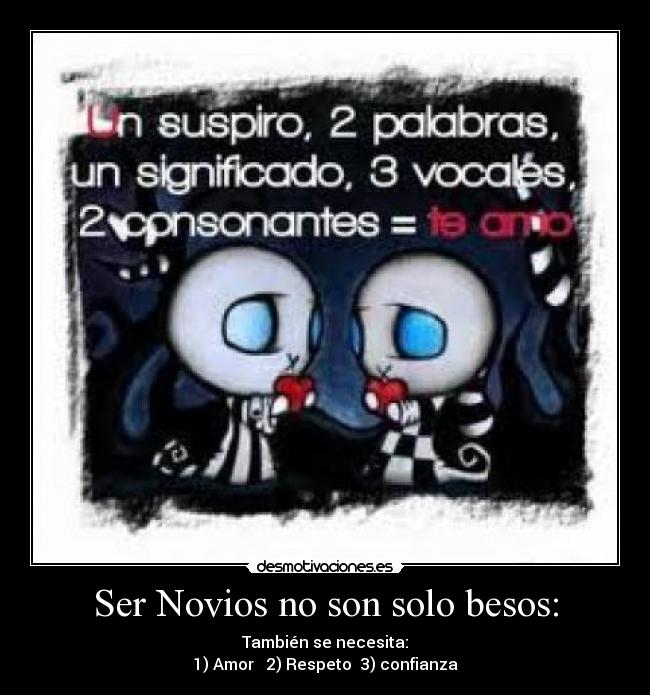 carteles besos amores desmotivaciones