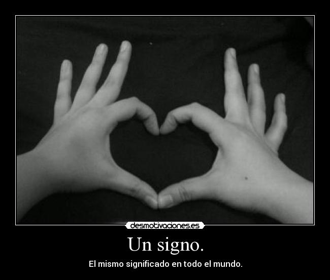Un signo. - 