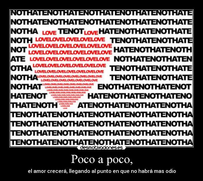 carteles amor odio desmotivaciones