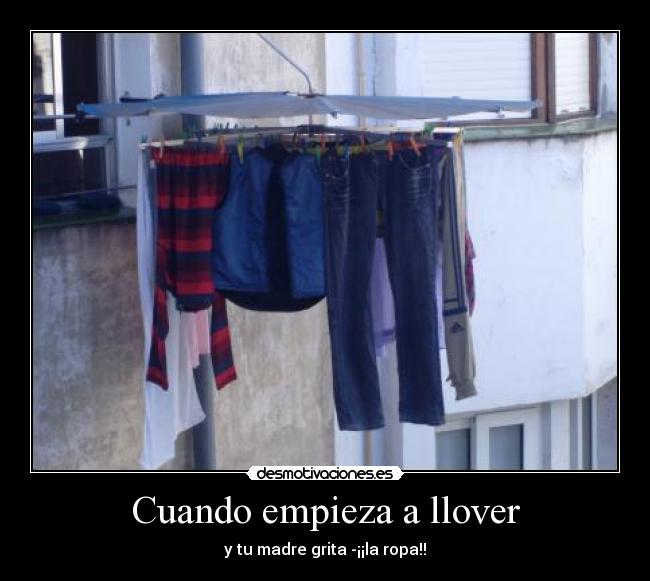 Cuando empieza a llover -