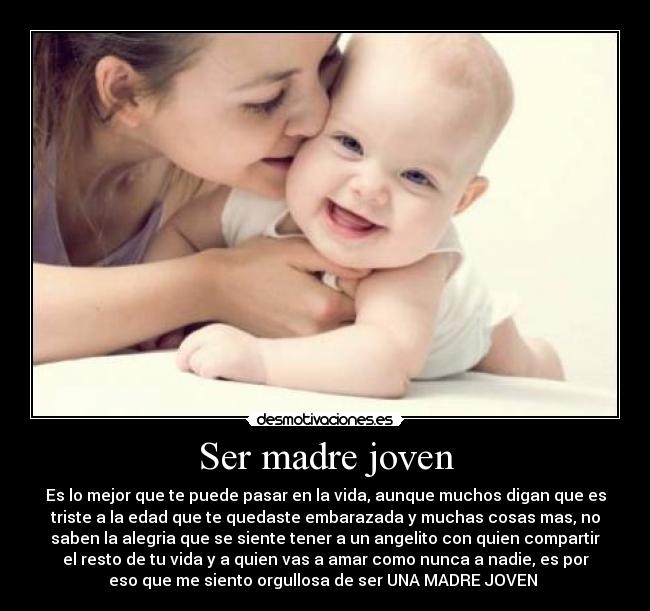 Ser madre joven -