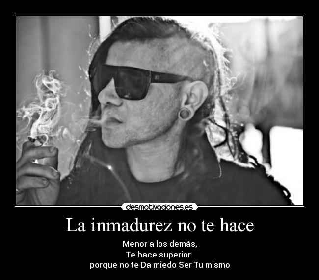 carteles skrillex inmadurez menor superios los demas miedo porque desmotivaciones