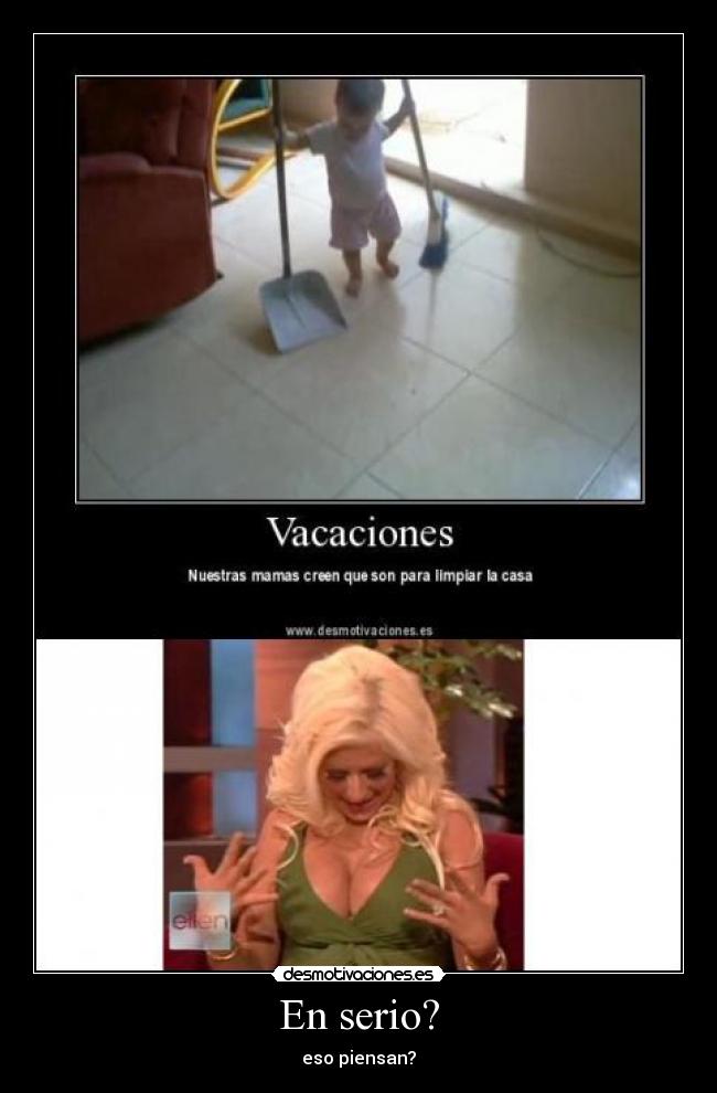 En serio? - eso piensan?