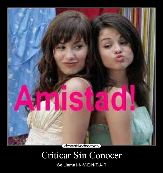 Criticar Sin Conocer - Se Llama I-N-V-E-N-T-A-R