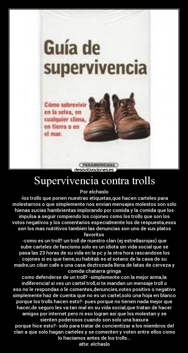 Supervivencia contra trolls -