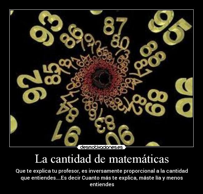 La cantidad de matemáticas - 