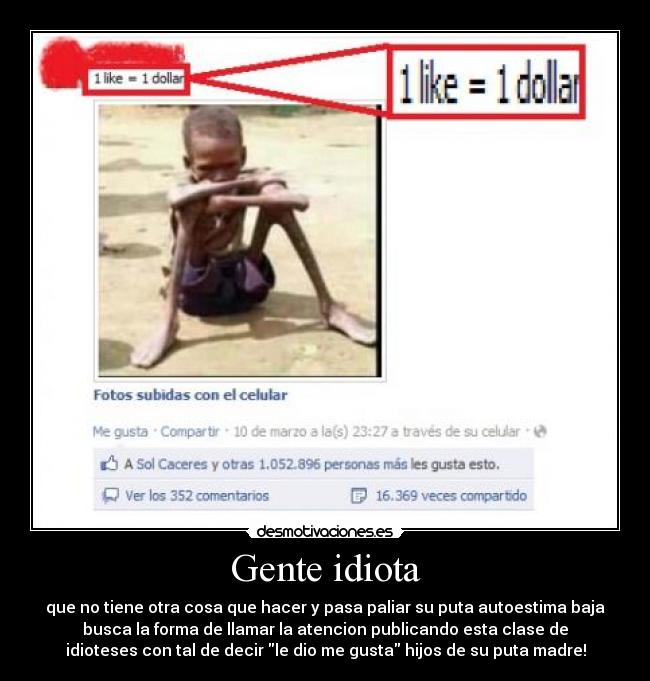 carteles gente idiota desmotivaciones