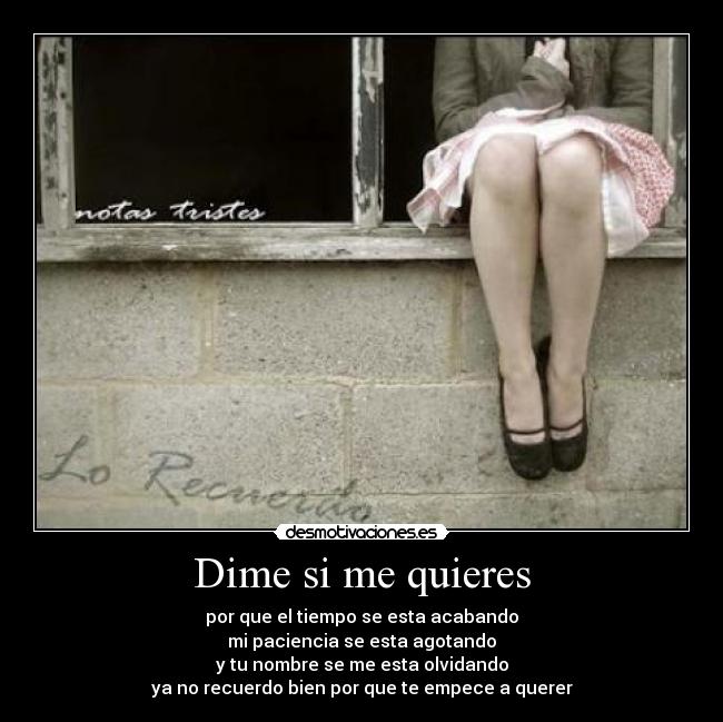 Dime si me quieres -