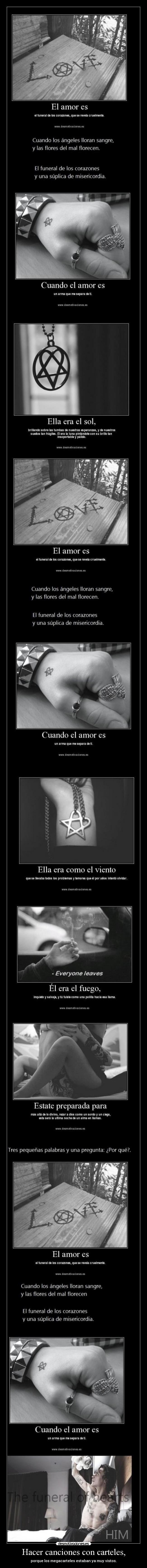 Hacer canciones con carteles, - 