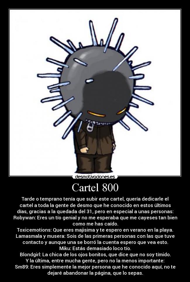 Cartel 800 - 