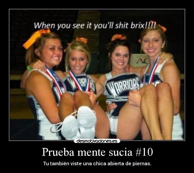 Prueba mente sucia #10 - Tu también viste una chica abierta de piernas.